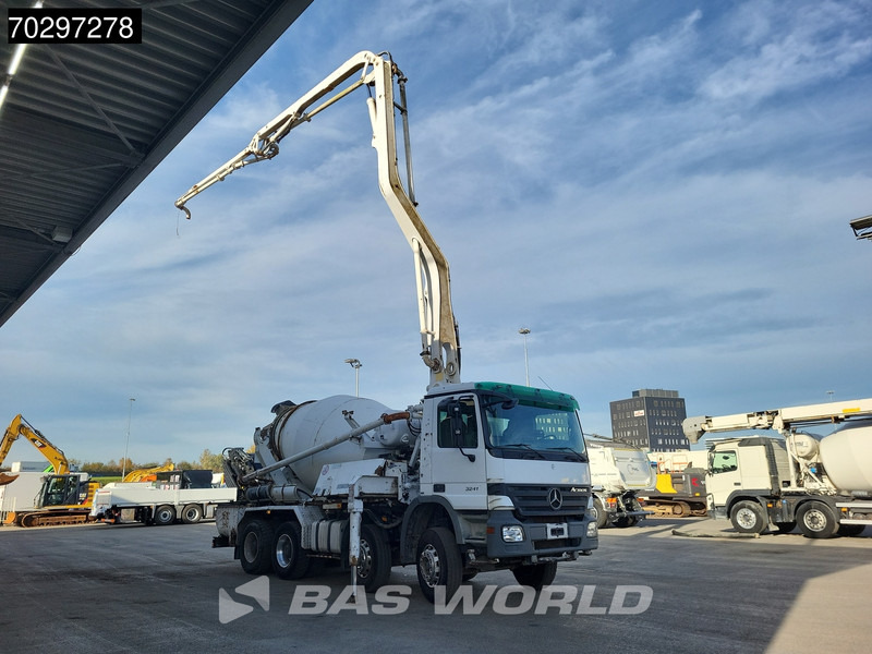 Mercedes-Benz Actros 3241 8X4 Putzmeister TMM 21-G2 PUMI 7m3 Mixer Big-Axle Steelsuspension 3-Pedals Euro 3 - Бетон помпа: снимка 3 Mercedes-Benz Actros 3241 8X4 Putzmeister TMM 21-G2 PUMI 7m3 Mixer Big-Axle Steelsuspension 3-Pedals Euro 3 - Бетон помпа: снимка 3
