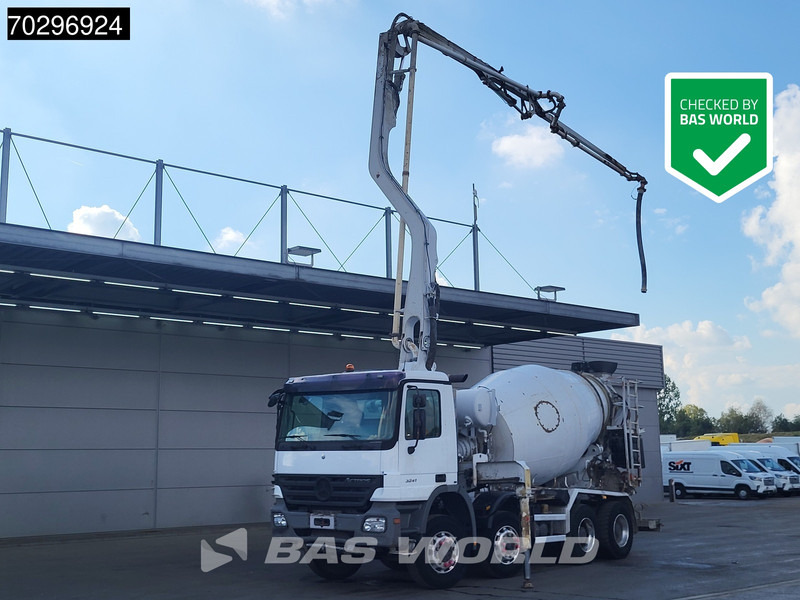 Mercedes-Benz Actros 3241 8X4 Putzmeister TMM 21 PUMI 7m3 Liebherr mixer 3-Pedals Big-Axle Euro 3 - Бетоновоз: снимка 1 Mercedes-Benz Actros 3241 8X4 Putzmeister TMM 21 PUMI 7m3 Liebherr mixer 3-Pedals Big-Axle Euro 3 - Бетоновоз: снимка 1