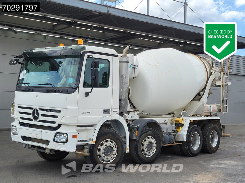 Mercedes-Benz Actros 3241 8X4 Retarder 9m3 Stetter Steelsuspension 3-Pedals Euro 4 - Бетоновоз: снимка 1 Mercedes-Benz Actros 3241 8X4 Retarder 9m3 Stetter Steelsuspension 3-Pedals Euro 4 - Бетоновоз: снимка 1