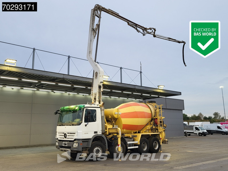 Mercedes-Benz Actros 3244 8X4 Retarder Putzmeister 24 Mtrs Pumi Big-Axle 3-Pedals Euro 4 - Бетон помпа: снимка 1 Mercedes-Benz Actros 3244 8X4 Retarder Putzmeister 24 Mtrs Pumi Big-Axle 3-Pedals Euro 4 - Бетон помпа: снимка 1