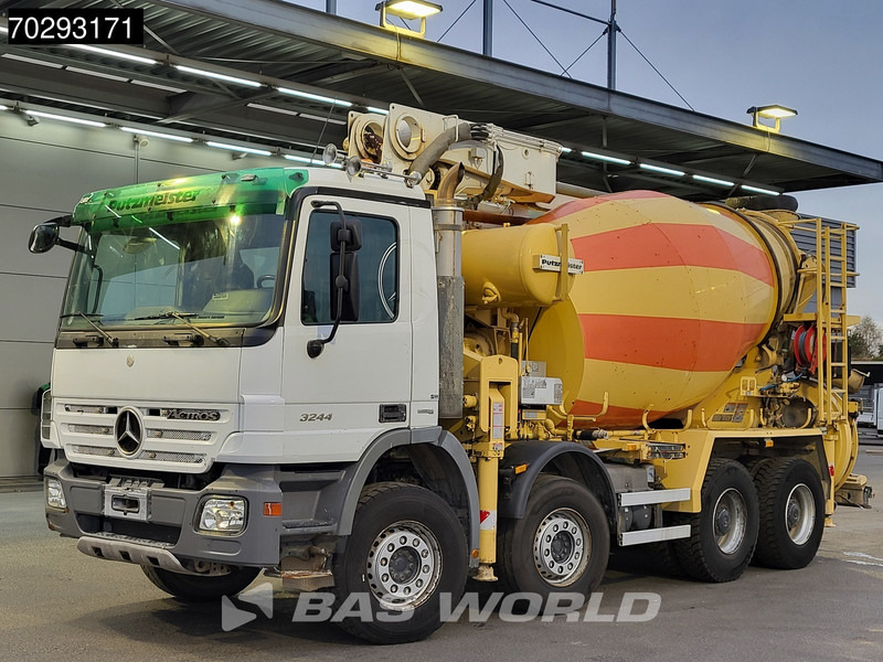 Бетон помпа Mercedes-Benz Actros 3244 8X4 Retarder Putzmeister 24 Mtrs Pumi Big-Axle 3-Pedals Euro 4: снимка 6