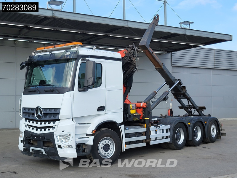 Mercedes-Benz Actros 3245 Actros 8X4 Palfinger PK22002 EH Crane 17tons hooklift Big-Axle Lift+Lenkachse Navi Euro 6 - Мултилифт с кука камион, Камион с кран: снимка 5 Mercedes-Benz Actros 3245 Actros 8X4 Palfinger PK22002 EH Crane 17tons hooklift Big-Axle Lift+Lenkachse Navi Euro 6 - Мултилифт с кука камион, Камион с кран: снимка 5
