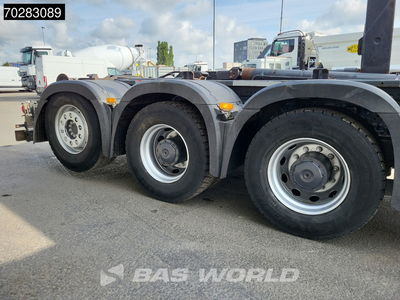 Мултилифт с кука камион, Камион с кран Mercedes-Benz Actros 3245 Actros 8X4 Palfinger PK22002 EH Crane 17tons hooklift Big-Axle Lift+Lenkachse Navi Euro 6: снимка 19