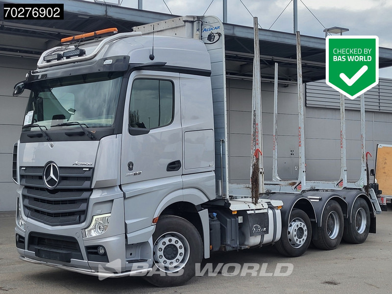 Mercedes-Benz Actros 3563 8X4 Big-Axle Lift+Lenkachse Euro 6 - Камион за дърва: снимка 1 Mercedes-Benz Actros 3563 8X4 Big-Axle Lift+Lenkachse Euro 6 - Камион за дърва: снимка 1