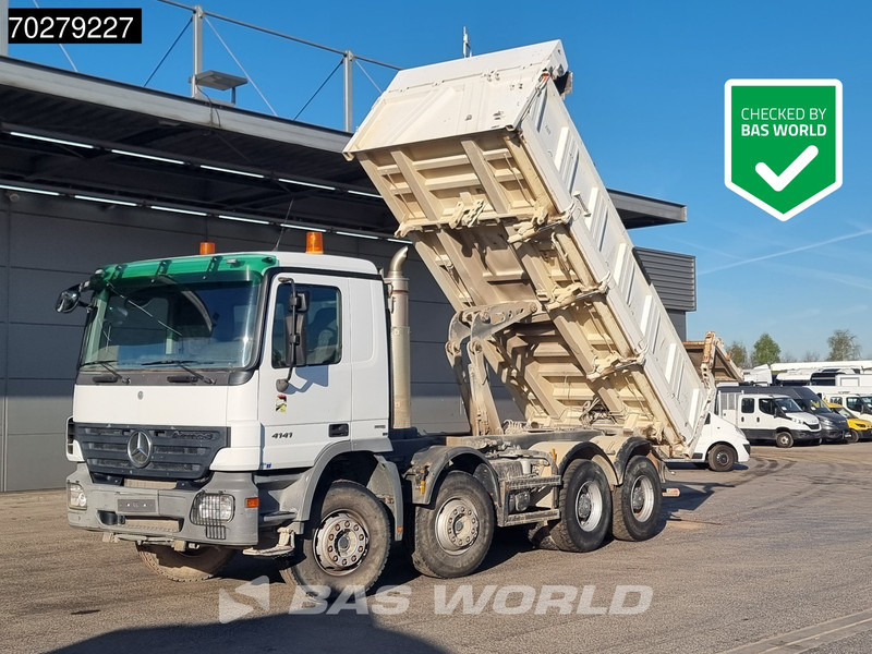 Mercedes-Benz Actros 4141 8X4 12m3 Meiller 2-way tipper steelsuspension Euro 4 - Самосвал камион: снимка 1 Mercedes-Benz Actros 4141 8X4 12m3 Meiller 2-way tipper steelsuspension Euro 4 - Самосвал камион: снимка 1