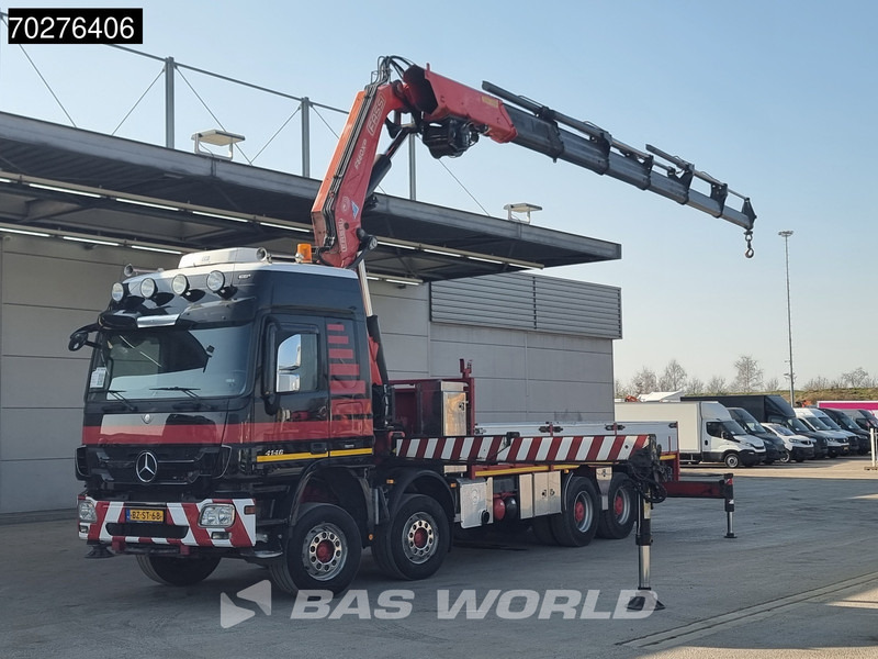 Mercedes-Benz Actros 4146 8X4 FASSI F600AXP.26 Crane Kran NL-Truck Euro 5 - Бордови камион, Камион с кран: снимка 1 Mercedes-Benz Actros 4146 8X4 FASSI F600AXP.26 Crane Kran NL-Truck Euro 5 - Бордови камион, Камион с кран: снимка 1