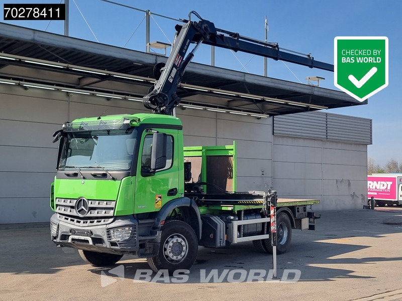 Mercedes-Benz Arocs 1830 4X2 Hiab 122 ES-3 HIPRO Kran Crane Big-Axle Euro 6 - Бордови камион, Камион с кран: снимка 1 Mercedes-Benz Arocs 1830 4X2 Hiab 122 ES-3 HIPRO Kran Crane Big-Axle Euro 6 - Бордови камион, Камион с кран: снимка 1