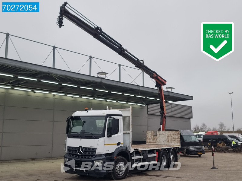 Mercedes-Benz Arocs 2536 6X2 Palfinger PK 16002 Crane Lenkasche Euro 6 - Бордови камион, Камион с кран: снимка 1 Mercedes-Benz Arocs 2536 6X2 Palfinger PK 16002 Crane Lenkasche Euro 6 - Бордови камион, Камион с кран: снимка 1
