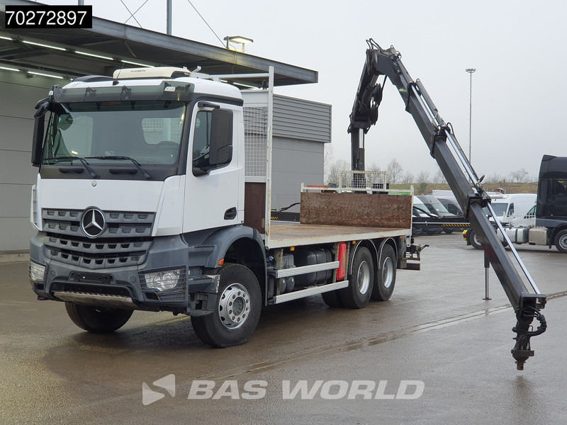 Mercedes-Benz Arocs 2636 6X4 Hiab 144 E-3 Hipro Kran Crane Remote Full Steel Euro 6 - Бордови камион, Камион с кран: снимка 5 Mercedes-Benz Arocs 2636 6X4 Hiab 144 E-3 Hipro Kran Crane Remote Full Steel Euro 6 - Бордови камион, Камион с кран: снимка 5
