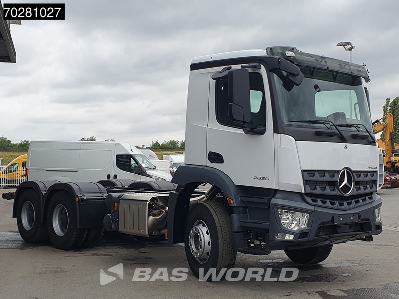 Mercedes-Benz Arocs 2636 6X4 NEW chassis Flywheel PTO Big-Axle Automatic Steelsuspension Euro 6 - Шаси кабина: снимка 3 Mercedes-Benz Arocs 2636 6X4 NEW chassis Flywheel PTO Big-Axle Automatic Steelsuspension Euro 6 - Шаси кабина: снимка 3