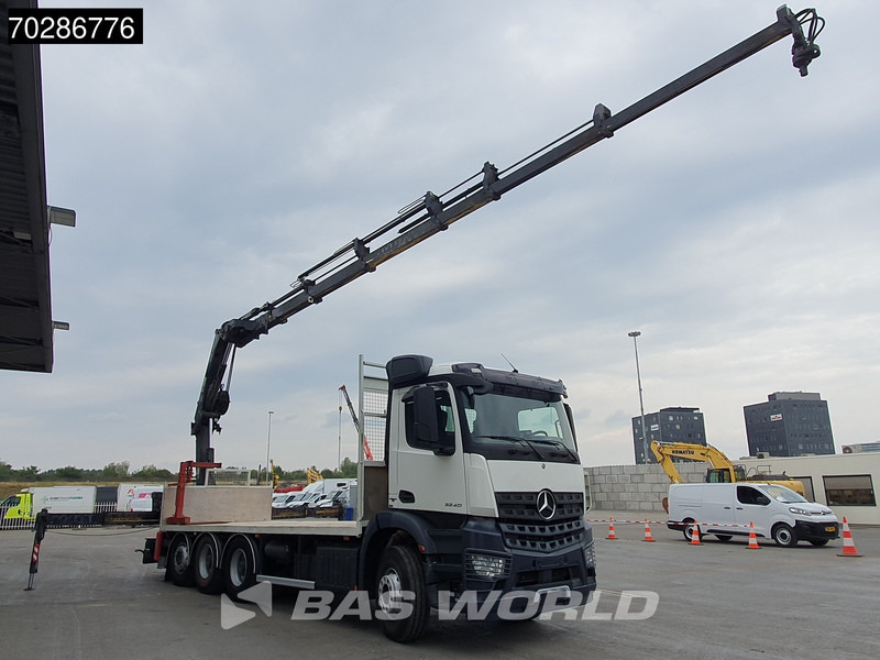 Mercedes-Benz Arocs 3240 8X4 HIAB 211E-6 HIPRO Big-Axle Lift+Steering Navi Euro 6 - Бордови камион, Камион с кран: снимка 3 Mercedes-Benz Arocs 3240 8X4 HIAB 211E-6 HIPRO Big-Axle Lift+Steering Navi Euro 6 - Бордови камион, Камион с кран: снимка 3