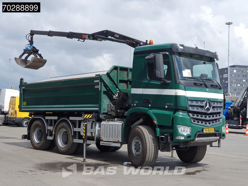 Mercedes-Benz Arocs 3342 Arocs 6X6 NL-Truck HMF 1643 Z-Crane Kran Steering Axle Big-Axle Euro 6 - Самосвал камион, Камион с кран: снимка 3 Mercedes-Benz Arocs 3342 Arocs 6X6 NL-Truck HMF 1643 Z-Crane Kran Steering Axle Big-Axle Euro 6 - Самосвал камион, Камион с кран: снимка 3