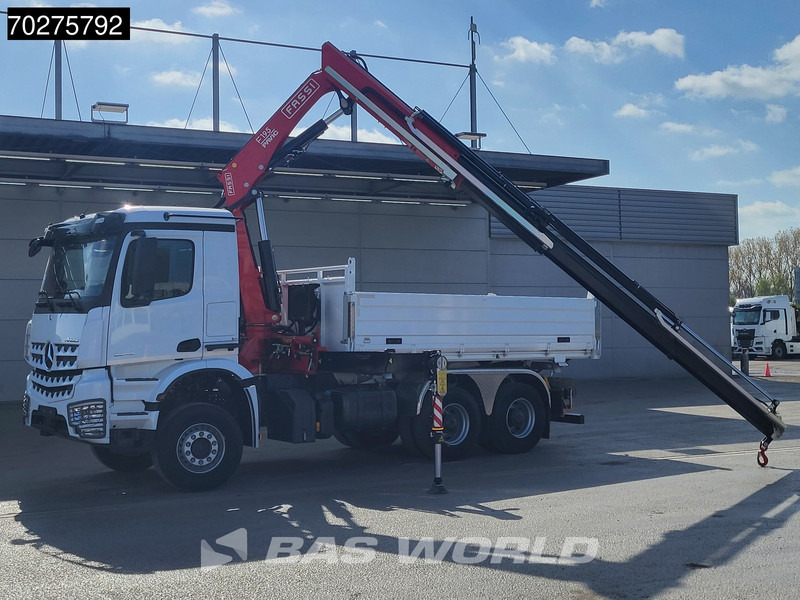 Mercedes-Benz Arocs 3348 6X4 Fasi F195A.2.24 Kran 3 sided tipper 9m3 Big-Axle Navi Euro 6 - Самосвал камион, Камион с кран: снимка 3 Mercedes-Benz Arocs 3348 6X4 Fasi F195A.2.24 Kran 3 sided tipper 9m3 Big-Axle Navi Euro 6 - Самосвал камион, Камион с кран: снимка 3