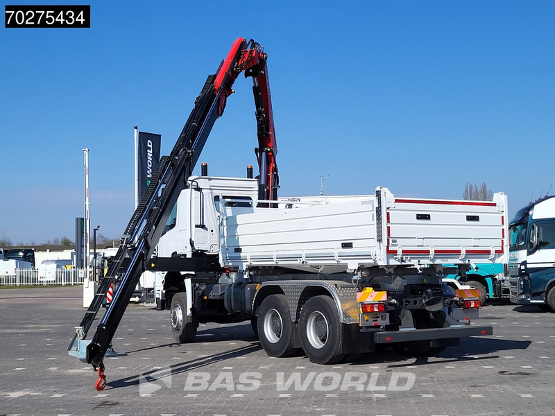Mercedes-Benz Arocs 3348 6X6 Fassi F255A.2.24 xe-dynamic Kran Dreiseitenkipper Navi Euro 6 - Самосвал камион, Камион с кран: снимка 2 Mercedes-Benz Arocs 3348 6X6 Fassi F255A.2.24 xe-dynamic Kran Dreiseitenkipper Navi Euro 6 - Самосвал камион, Камион с кран: снимка 2