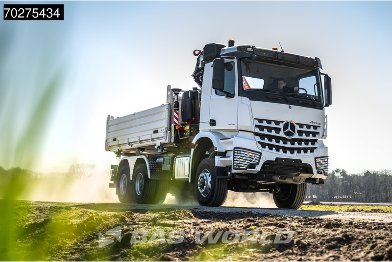 Mercedes-Benz Arocs 3348 6X6 Fassi F255A.2.24 xe-dynamic Kran Dreiseitenkipper Navi Euro 6 - Самосвал камион, Камион с кран: снимка 5 Mercedes-Benz Arocs 3348 6X6 Fassi F255A.2.24 xe-dynamic Kran Dreiseitenkipper Navi Euro 6 - Самосвал камион, Камион с кран: снимка 5