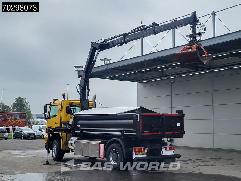Mercedes-Benz Axor 2124 Axor 4X4 8m3 Tipper HIAB 122 B-2 HIDUO Crane Steel suspension Automatic Big-Axle Euro 5 - Самосвал камион, Камион с кран: снимка 2 Mercedes-Benz Axor 2124 Axor 4X4 8m3 Tipper HIAB 122 B-2 HIDUO Crane Steel suspension Automatic Big-Axle Euro 5 - Самосвал камион, Камион с кран: снимка 2