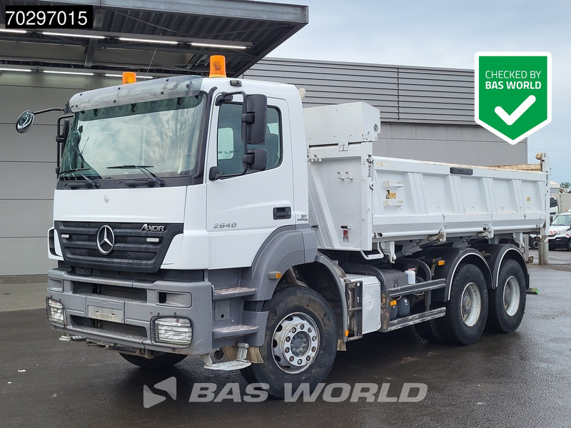 Самосвал камион Mercedes-Benz Axor 2640 6X4 10m3 Meiller Tipper Steelsuspension Manual Euro 4: снимка 6