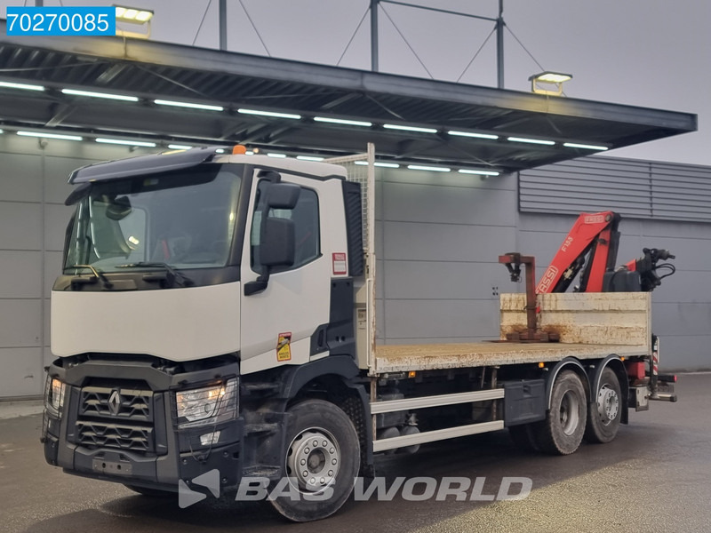 Renault C 380 6X2 Fassi F155A.0.23 E-ACTIVE Remote Control Euro 6 - Бордови камион, Камион с кран: снимка 2 Renault C 380 6X2 Fassi F155A.0.23 E-ACTIVE Remote Control Euro 6 - Бордови камион, Камион с кран: снимка 2