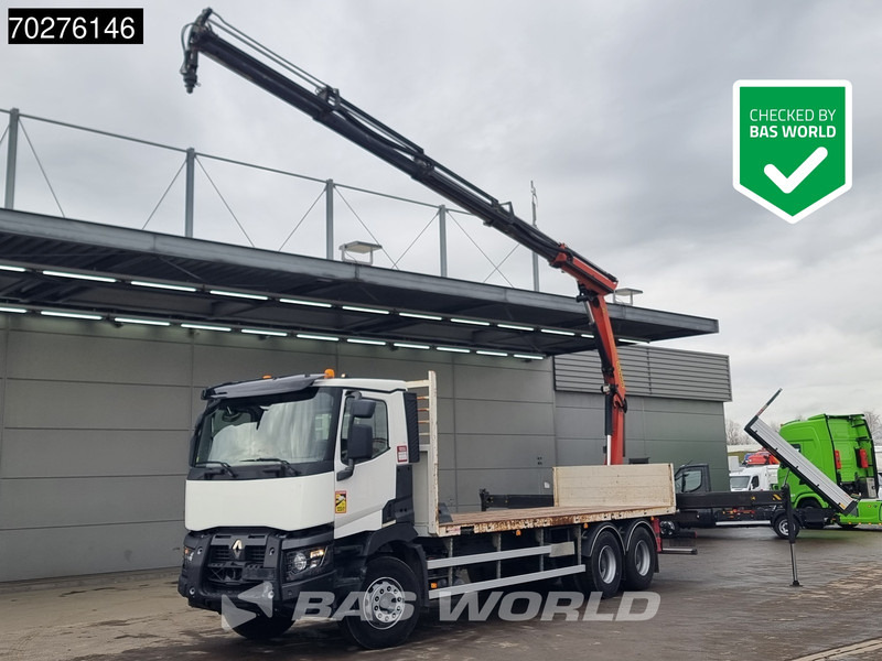 Renault C 380 6X4 Palfinger PK18002-EH C Remote Retarder Euro 6 - Бордови камион, Камион с кран: снимка 1 Renault C 380 6X4 Palfinger PK18002-EH C Remote Retarder Euro 6 - Бордови камион, Камион с кран: снимка 1