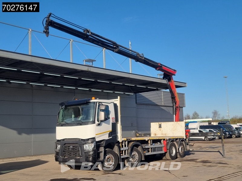 Renault C 380 8X2 Palfinger PK24001K Remote Lenkachse Euro 6 - Бордови камион, Камион с кран: снимка 1 Renault C 380 8X2 Palfinger PK24001K Remote Lenkachse Euro 6 - Бордови камион, Камион с кран: снимка 1