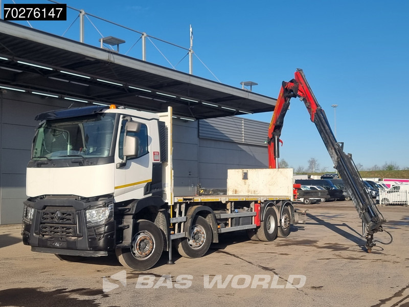 Renault C 380 8X2 Palfinger PK24001K Remote Lenkachse Euro 6 - Бордови камион, Камион с кран: снимка 3 Renault C 380 8X2 Palfinger PK24001K Remote Lenkachse Euro 6 - Бордови камион, Камион с кран: снимка 3