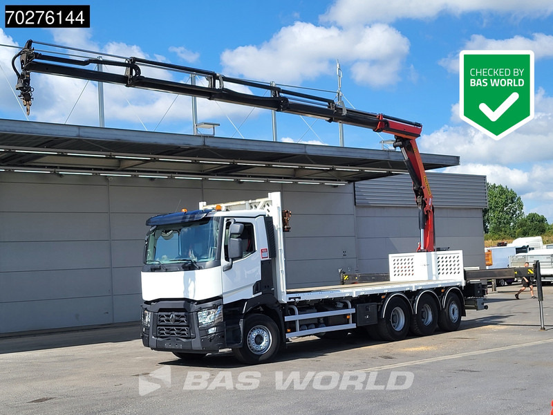 Renault C 380 8X4 Palfinger PK 23001 EH Remote Lift+Lenkachse Euro 6 - Бордови камион, Камион с кран: снимка 1 Renault C 380 8X4 Palfinger PK 23001 EH Remote Lift+Lenkachse Euro 6 - Бордови камион, Камион с кран: снимка 1