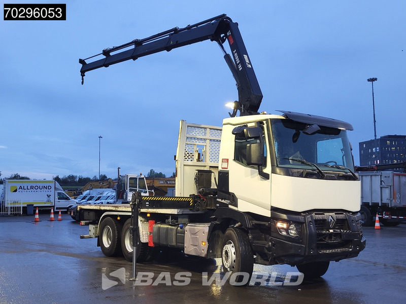 Renault C 430 6X4 HIAB 188 ES-3 X-HIDUO Crane Retarder Steelsuspension Big-Axle Euro 6 - Бордови камион, Камион с кран: снимка 3 Renault C 430 6X4 HIAB 188 ES-3 X-HIDUO Crane Retarder Steelsuspension Big-Axle Euro 6 - Бордови камион, Камион с кран: снимка 3