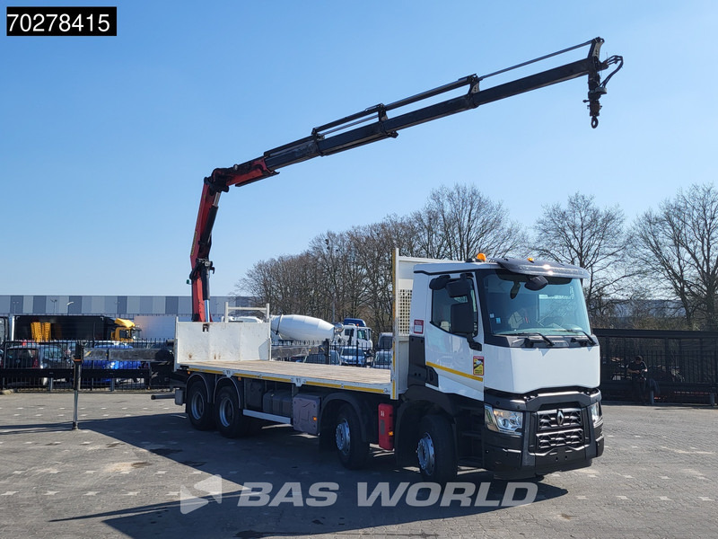 Renault C 430 8X4 Palfinger 22002 EH kran Crane Big-Axle steel suspension Euro 6 - Бордови камион, Камион с кран: снимка 3 Renault C 430 8X4 Palfinger 22002 EH kran Crane Big-Axle steel suspension Euro 6 - Бордови камион, Камион с кран: снимка 3