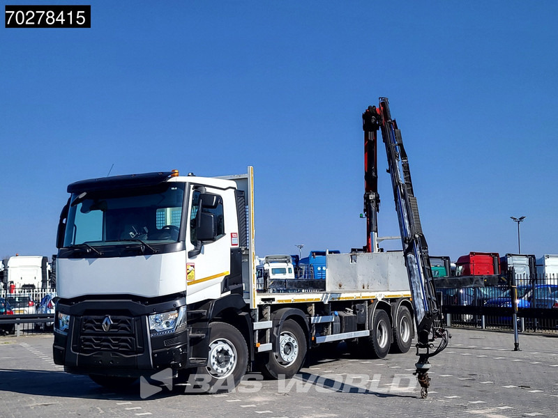 Renault C 430 8X4 Palfinger 22002 EH kran Crane Big-Axle steel suspension Euro 6 - Бордови камион, Камион с кран: снимка 5 Renault C 430 8X4 Palfinger 22002 EH kran Crane Big-Axle steel suspension Euro 6 - Бордови камион, Камион с кран: снимка 5