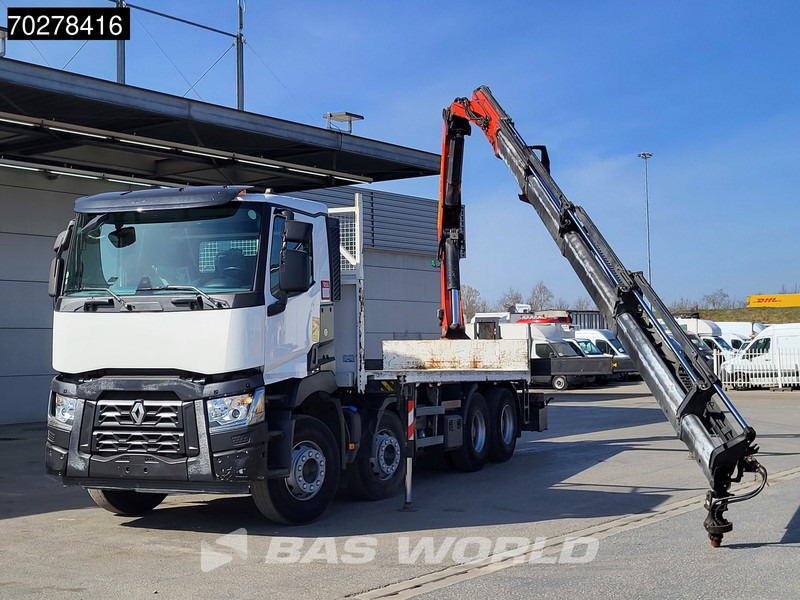 Renault C 430 8X4 Palfinger PK33002EH Euro 6 Big Axle - Бордови камион, Камион с кран: снимка 1 Renault C 430 8X4 Palfinger PK33002EH Euro 6 Big Axle - Бордови камион, Камион с кран: снимка 1