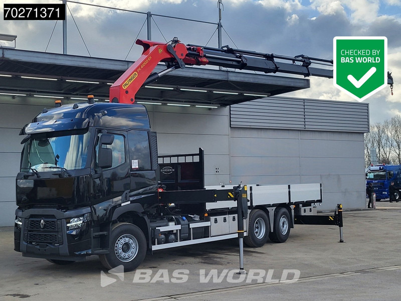 Renault C 480 6X2 NEW! Palfinger PK41002 EH Crane Kran ACC Euro 6 - Бордови камион, Камион с кран: снимка 1 Renault C 480 6X2 NEW! Palfinger PK41002 EH Crane Kran ACC Euro 6 - Бордови камион, Камион с кран: снимка 1