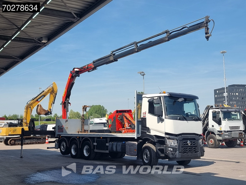Renault C 480 8X4 Palfinger 24.001 SLD5 Kran Crane Lift-Lenkachse Euro 6 - Бордови камион, Камион с кран: снимка 3 Renault C 480 8X4 Palfinger 24.001 SLD5 Kran Crane Lift-Lenkachse Euro 6 - Бордови камион, Камион с кран: снимка 3
