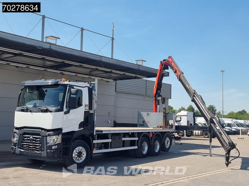 Renault C 480 8X4 Palfinger 24.001 SLD5 Kran Crane Lift-Lenkachse Euro 6 - Бордови камион, Камион с кран: снимка 5 Renault C 480 8X4 Palfinger 24.001 SLD5 Kran Crane Lift-Lenkachse Euro 6 - Бордови камион, Камион с кран: снимка 5