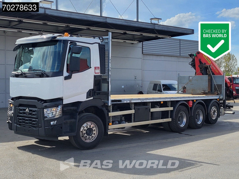Renault C 480 8X4 Palfinger PK24.001 SLD5 Crane Kran Automatic Liftachse Euro 6 - Бордови камион, Камион с кран: снимка 1 Renault C 480 8X4 Palfinger PK24.001 SLD5 Crane Kran Automatic Liftachse Euro 6 - Бордови камион, Камион с кран: снимка 1