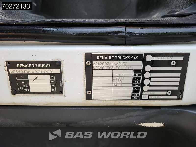 Камион с брезент Renault D 240 4X2 12t Ladebordwand ACC Euro 6: снимка 18