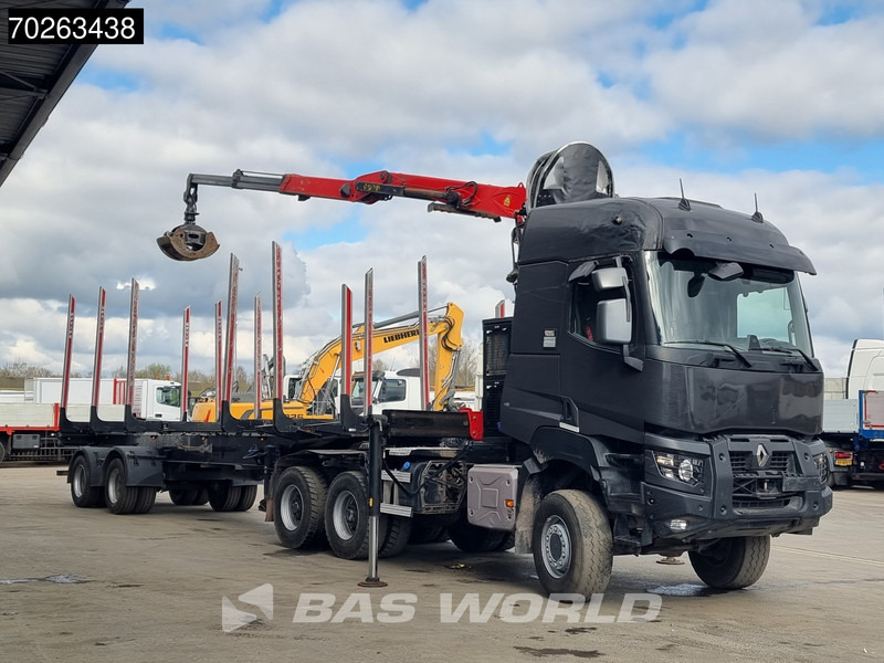 Renault K 520 6X6 Holz Kran Palfinger Q180Z96 6x6 Big-Axle Steelsuspension - Камион за дърва, Камион с кран: снимка 2 Renault K 520 6X6 Holz Kran Palfinger Q180Z96 6x6 Big-Axle Steelsuspension - Камион за дърва, Камион с кран: снимка 2