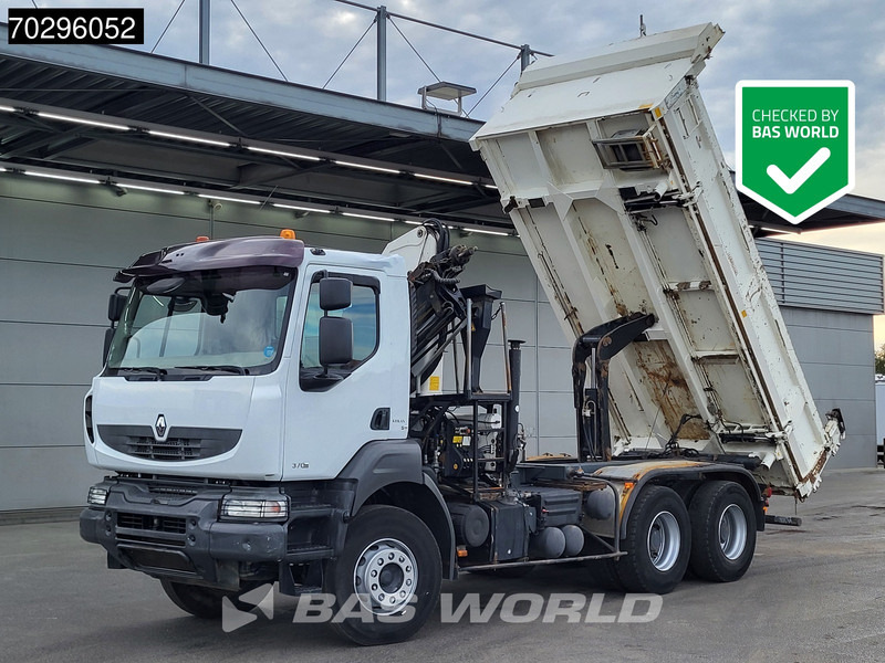 Renault Kerax 370 6X4 Palfinger PK15500 Crane Kran 2-side Tipper Retarder Manual Euro 4 - Самосвал камион, Камион с кран: снимка 1 Renault Kerax 370 6X4 Palfinger PK15500 Crane Kran 2-side Tipper Retarder Manual Euro 4 - Самосвал камион, Камион с кран: снимка 1