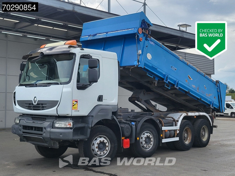 Renault Kerax 430 8X4 15m3 Forez Bennes Tipper 3-sides Steelsuspension Big-Axle Automatic Euro 5 - Самосвал камион: снимка 1 Renault Kerax 430 8X4 15m3 Forez Bennes Tipper 3-sides Steelsuspension Big-Axle Automatic Euro 5 - Самосвал камион: снимка 1