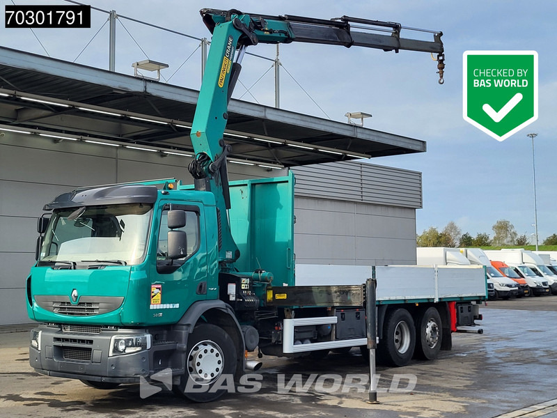 Renault Premium 380 6X2 Palfinger PK20002 Crane Kran Lift+Steering Axle Air suspension Euro 5 - Бордови камион, Камион с кран: снимка 1 Renault Premium 380 6X2 Palfinger PK20002 Crane Kran Lift+Steering Axle Air suspension Euro 5 - Бордови камион, Камион с кран: снимка 1