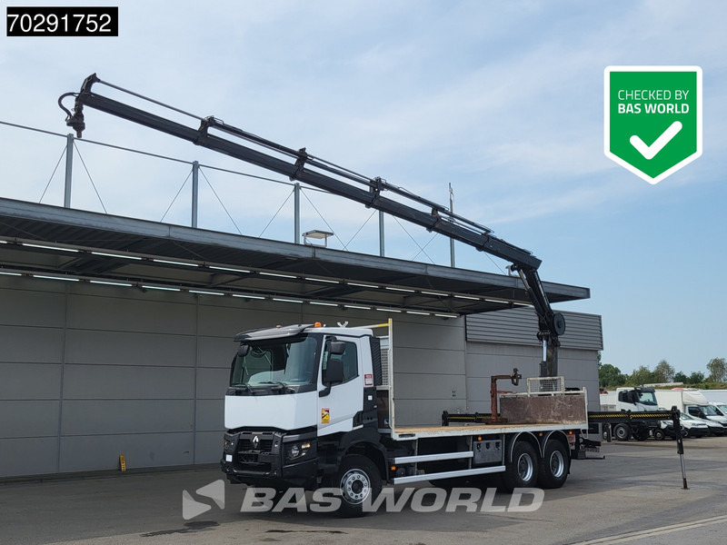 Renault Premium 380 6X4 HIAB X-HIDUO 188 E-5 Crane Steelsuspension Big-Axle Automatic Euro 6 - Бордови камион, Камион с кран: снимка 1 Renault Premium 380 6X4 HIAB X-HIDUO 188 E-5 Crane Steelsuspension Big-Axle Automatic Euro 6 - Бордови камион, Камион с кран: снимка 1