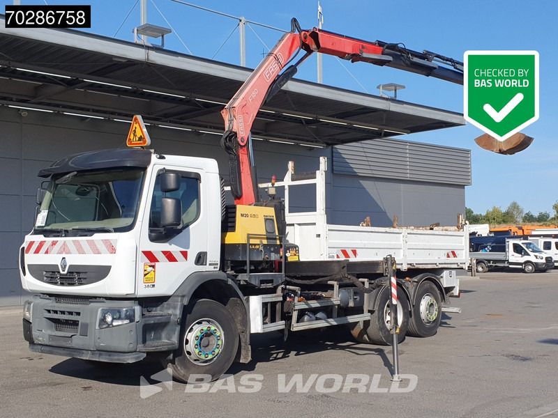 Renault Premium 380 Premium 6X2 Fassi F150A23 Crane Remote Tipper Manual Euro 5 - Самосвал камион, Камион с кран: снимка 1 Renault Premium 380 Premium 6X2 Fassi F150A23 Crane Remote Tipper Manual Euro 5 - Самосвал камион, Камион с кран: снимка 1