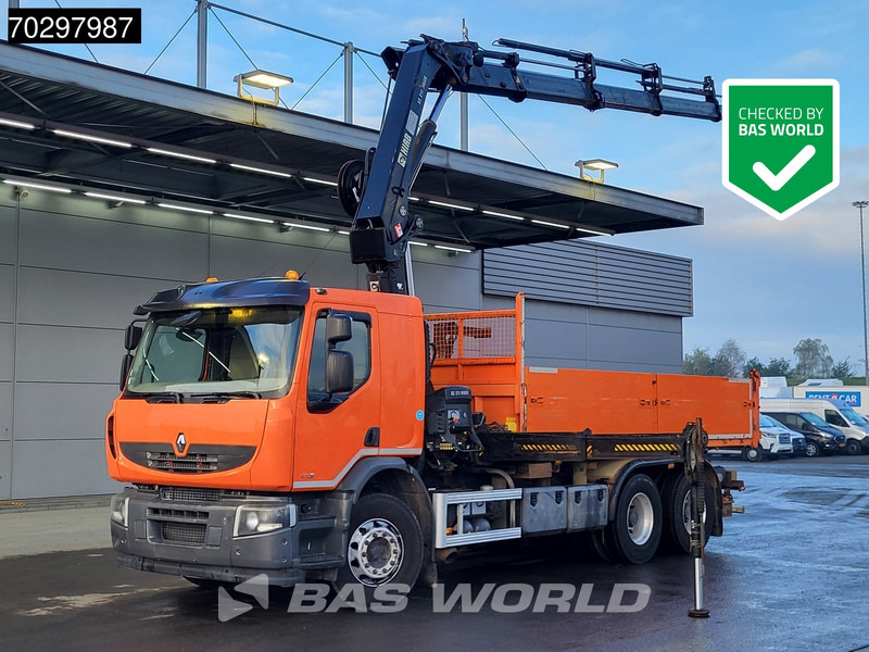Renault Premium 430 Lander 6X4 HIAB 211 EP-4 Crane Kran Tipper Big-Axle Euro 5 - Самосвал камион, Камион с кран: снимка 1 Renault Premium 430 Lander 6X4 HIAB 211 EP-4 Crane Kran Tipper Big-Axle Euro 5 - Самосвал камион, Камион с кран: снимка 1