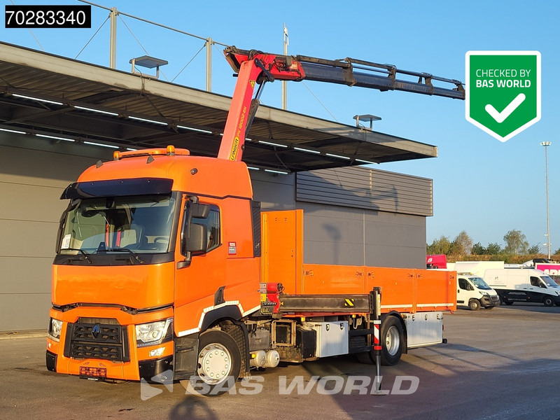 Renault T 380 4X2 Palfinger PK18002-EH Kran Crane Retarder Standklima Euro 6 - Бордови камион, Камион с кран: снимка 1 Renault T 380 4X2 Palfinger PK18002-EH Kran Crane Retarder Standklima Euro 6 - Бордови камион, Камион с кран: снимка 1