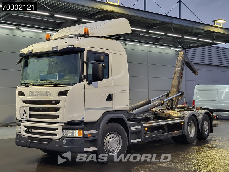 Scania G410 6X2 20tons Meiller containersystem Lift+steering Axle Retarder Euro 6 - Мултилифт с кука камион: снимка 3 Scania G410 6X2 20tons Meiller containersystem Lift+steering Axle Retarder Euro 6 - Мултилифт с кука камион: снимка 3