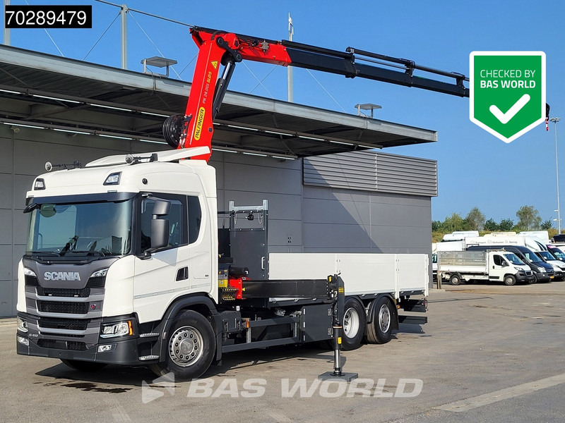 Scania G410 6X2 New! Palfinger PK24.001 SLD 5 Crane Kran Retarder Lift+Steering Axle LED ACC - Бордови камион, Камион с кран: снимка 1 Scania G410 6X2 New! Palfinger PK24.001 SLD 5 Crane Kran Retarder Lift+Steering Axle LED ACC - Бордови камион, Камион с кран: снимка 1