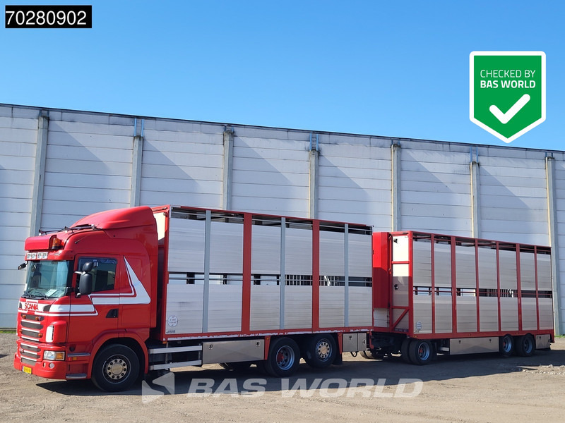 Scania G420 6X2 Cattle transport combi Liftable floor Lift-Asche Euro 5 - Камион фургон: снимка 1 Scania G420 6X2 Cattle transport combi Liftable floor Lift-Asche Euro 5 - Камион фургон: снимка 1