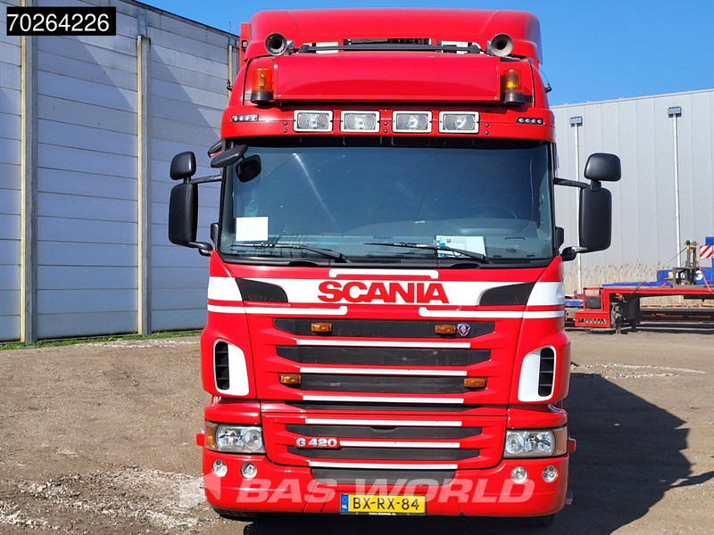Scania G420 6X2 Van Dijk Cattle transport Liftable floor Lift-Asche Euro 5 - Камион фургон: снимка 5 Scania G420 6X2 Van Dijk Cattle transport Liftable floor Lift-Asche Euro 5 - Камион фургон: снимка 5