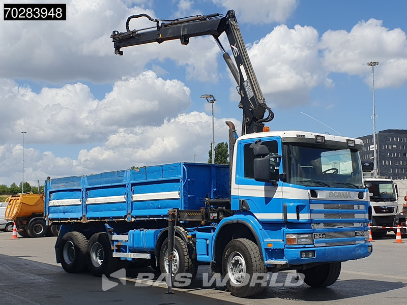 Scania G420 8X4 15m3 tipper Hiab 144 Crane Steelsuspension Manual Big-Axle Euro 3 - Самосвал камион, Камион с кран: снимка 3 Scania G420 8X4 15m3 tipper Hiab 144 Crane Steelsuspension Manual Big-Axle Euro 3 - Самосвал камион, Камион с кран: снимка 3