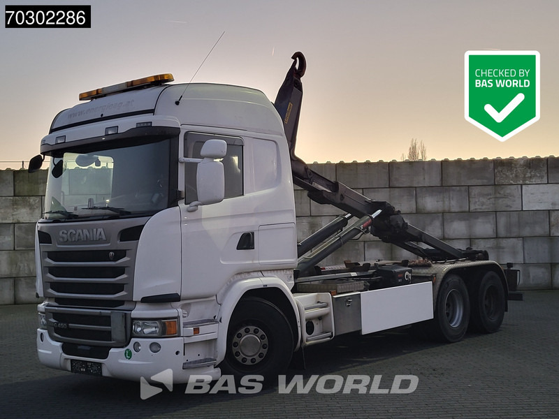Scania G450 6X2 HIAB XR21Z59 containersystem 3-pedals Retarder Lift-Axle Euro 6 - Мултилифт с кука камион: снимка 1 Scania G450 6X2 HIAB XR21Z59 containersystem 3-pedals Retarder Lift-Axle Euro 6 - Мултилифт с кука камион: снимка 1