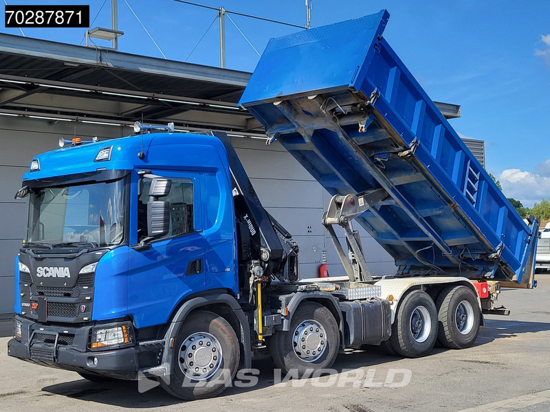 Scania G500 8X4 Hiab X-HIDUO 228 E-3 Crane Retarder Big-Axle Josset Menguy Tipper 14m3 Euro 6 - Самосвал камион, Камион с кран: снимка 2 Scania G500 8X4 Hiab X-HIDUO 228 E-3 Crane Retarder Big-Axle Josset Menguy Tipper 14m3 Euro 6 - Самосвал камион, Камион с кран: снимка 2